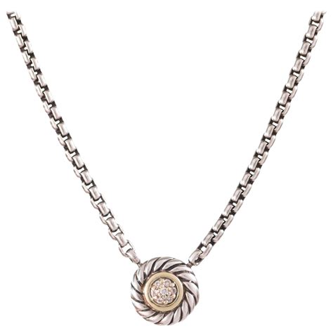 David Yurman circular amulet necklace